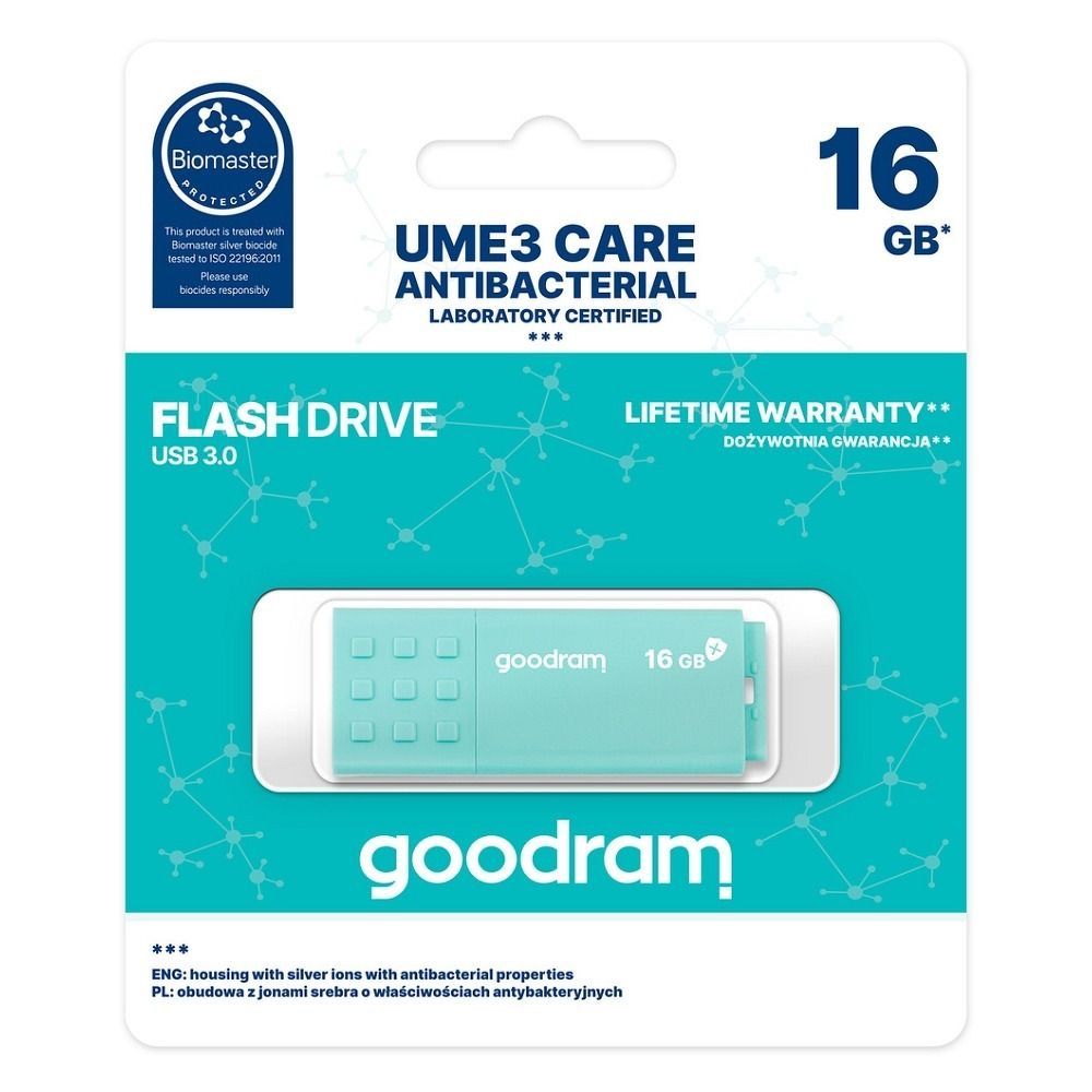 Mälupulk Goodram UME3 16GB USB 3.0 (mündiroheline) Mälupulk Goodram UME3 16GB USB 3.0 (mündiroheline)