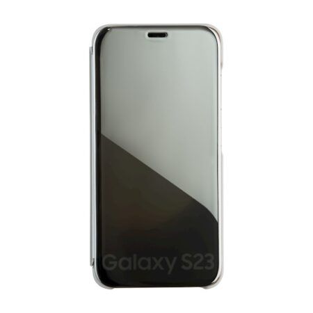 Ümbris kaanega Mirror View Samsung A14 4G / A14 5G (hõbe)