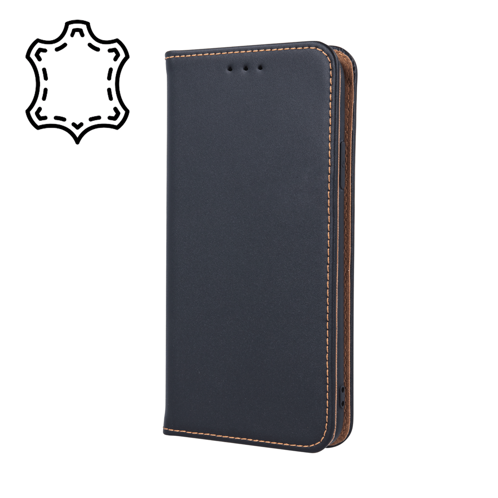 Ümbris kaanega Smart Pro nahast Huawei Ascend Y6 2019 (must)