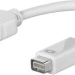 Goobay Mini DVI/HDMI Adapter-juhe (valge)