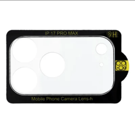 9H Kaitseklaas tagakaamerale Apple iPhone 17 (must)