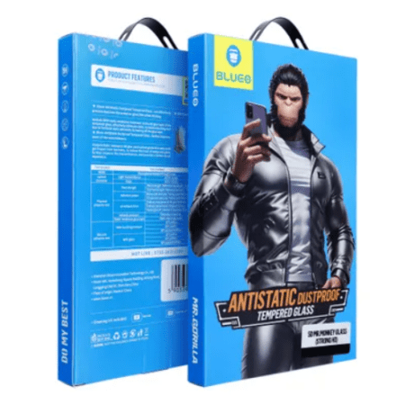 Kaitseklaas "5D Mr. Monkey" Full Glue Strong HD iPhone 17 Pro / 17 / 16 Pro (must)