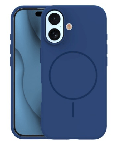 Ümbris Magnetic Abrasive Apple iPhone 17 (tumesinine)