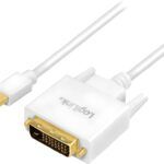 Logilink Mini DP to DVI, 15cm (valge)