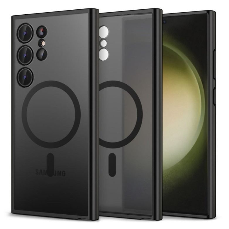 Ümbris Reach Matte MagSafe Samsung S25 Ultra (läbipaistev / must) Ümbris Reach Matte MagSafe Samsung S25 Ultra (läbipaistev / must)