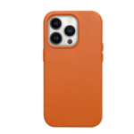 Ümbris Mag Leather Apple iPhone 16 (oranž)