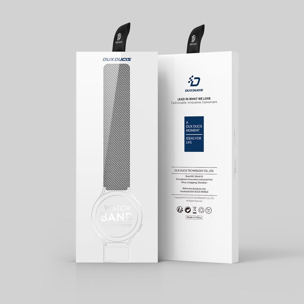 Kellarihm Dux Ducis Milanese Samsung / Huawei / Xiaomi 22mm (hõbedane) Kellarihm Dux Ducis Milanese Samsung / Huawei / Xiaomi 22mm (hõbedane)