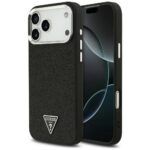 Guess Ümbris Glitter Triangle Logo MagSafe iPhone 17 Pro Max (must)