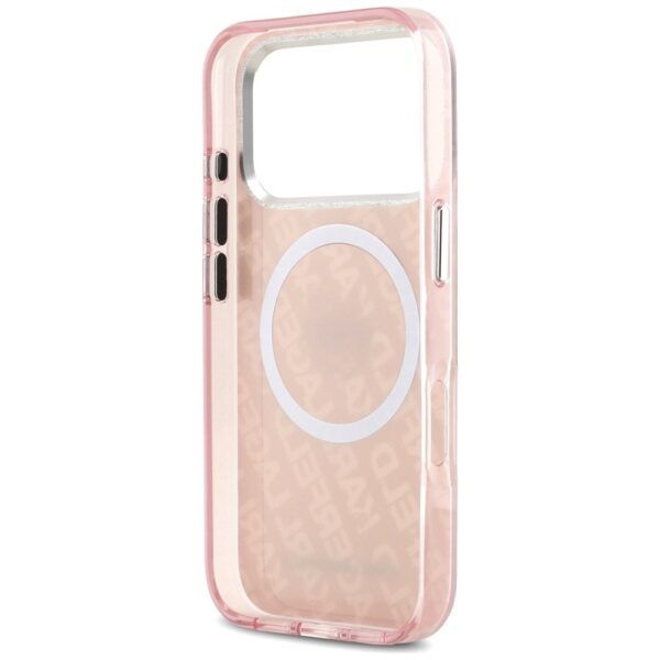 Karl Lagerfeld IML Choupette Head Logo MagSafe Case for iPhone 17 Pro Max (roosa)