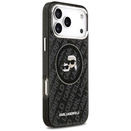 Karl Lagerfeld IML Glitter Karl&Choupette Heads Logo MagSafe iPhone 17 Pro Max (must)