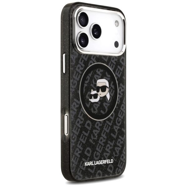 Karl Lagerfeld IML Glitter Karl&Choupette Heads Logo MagSafe iPhone 17 Pro Max (must)