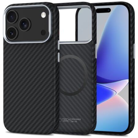 Ümbris Tech-Protect Ion Carbon Style MagSafe iPhone 17 Pro (must)