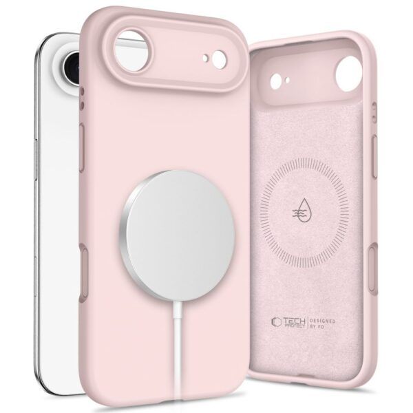Ümbris Tech-Protect Silicone MagSafe iPhone 17 (roosa)