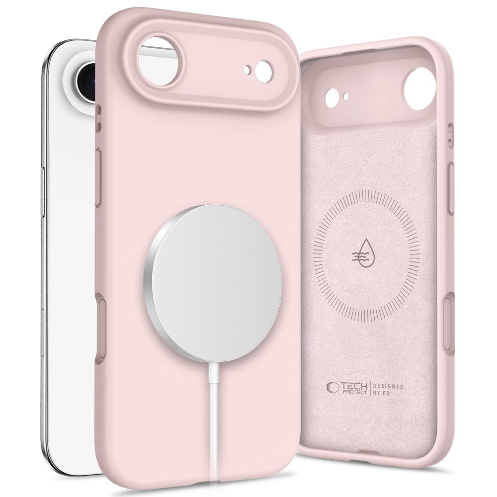 Ümbris Tech-Protect Silicone MagSafe iPhone 17 (roosa)