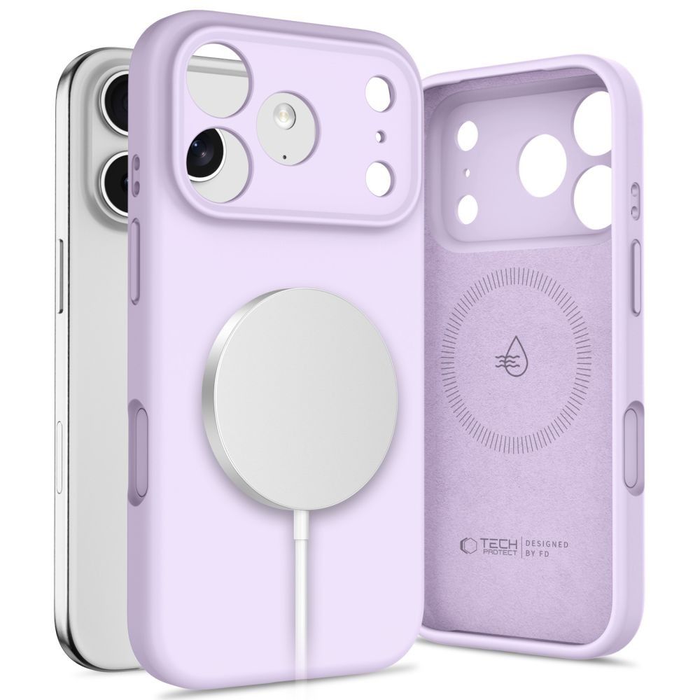 Ümbris Tech-Protect Silicone MagSafe iPhone 17 Pro Max (lilla)