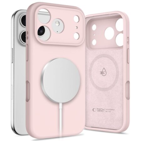 Ümbris Tech-Protect Silicone MagSafe iPhone 17 Pro (roosa)