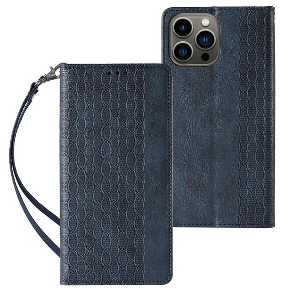 Ümbris kaanega Strap Case Samsung Galaxy S23 (sinine)