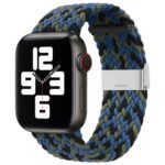 Kellarihm Fabric Band Apple Watch 42 / 44 / 45 mm (sinine/roheline)
