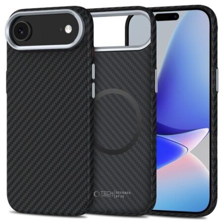 Ümbris Tech-Protect Ion Carbon Style MagSafe iPhone 17 Air (must)