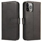 Ümbris kaanega Magnet Book Iphone 15 Plus (must)