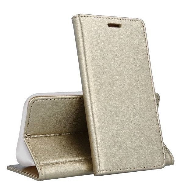 Ümbris kaanega Smart Magnetic Huawei P20 (kuldne)