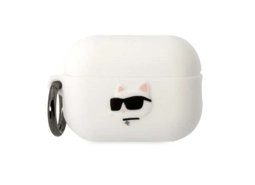 Silikoonümbris Karl Lagerfeld KLAP2RUNCHH AirPods Pro 2 (valge)