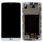 Varuosa LG G3/D855 ekraan raamiga (valge)