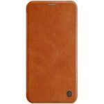 Ümbris kaanega Nillkin Qin Pro Leather Samsung Galaxy S20 (pruun)