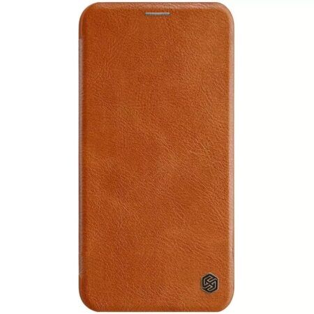Ümbris kaanega Nillkin Qin Pro Leather Samsung Galaxy S20 (pruun)