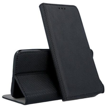 Ümbris kaanega Smart Magnet Samsung Galaxy S22 Plus (must)