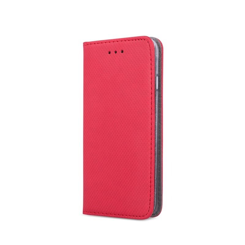 Ümbris kaanega Smart Magnet Huawei P30 Lite (punane) Ümbris kaanega Smart Magnet Huawei P30 Lite (punane)