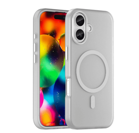 Ümbris Magnetic Abrasive iPhone 17 (matt/ valge)