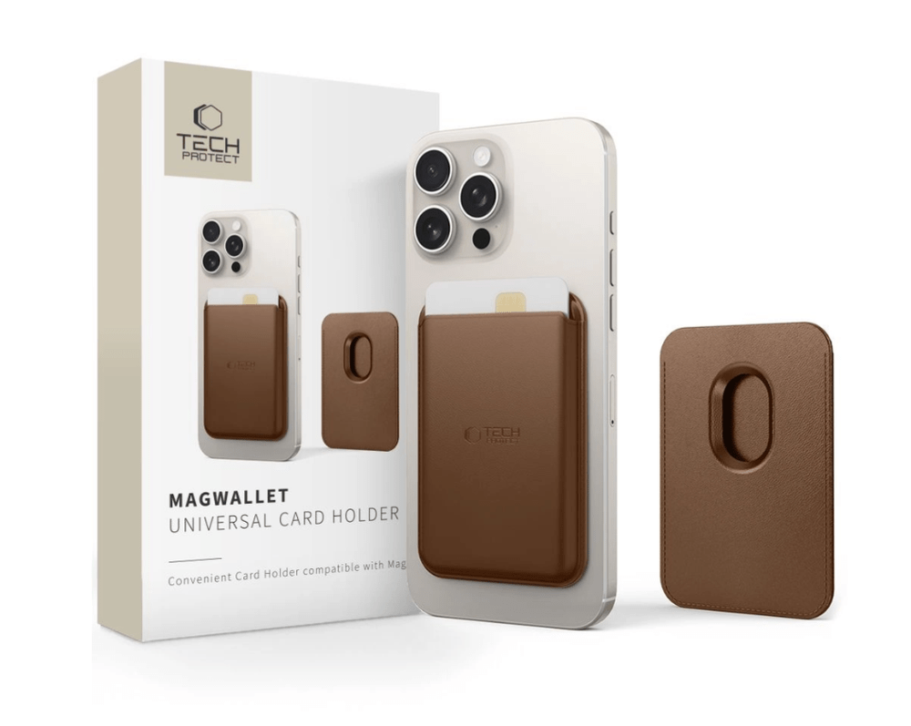 Kaarditasku Tech-Protect MagWallet (pruun) Kaarditasku Tech-Protect MagWallet (pruun)