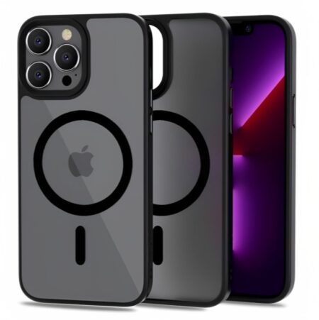 Ümbris Reach Matte MagSafe Apple iPhone 12/ 12 Pro (läbipaistev / must)