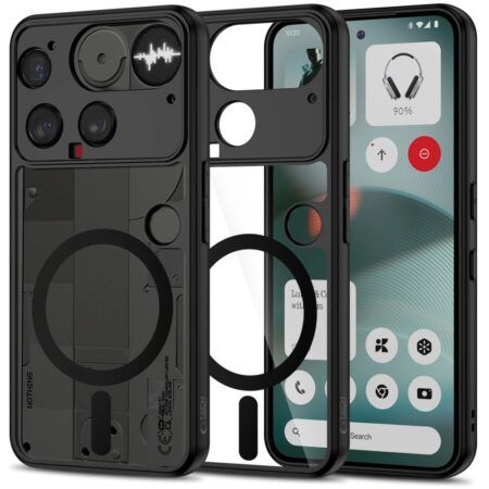 Ümbris Tech-Protect Magmat Magsafe Nothing Phone 3 (läbipaistev / must)