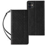 Ümbris kaanega Pouch Wallet iPhone 13 Pro Max (must)