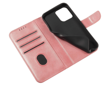 Ümbris kaanega Wallet Case iPhone 15 Plus (roosa)