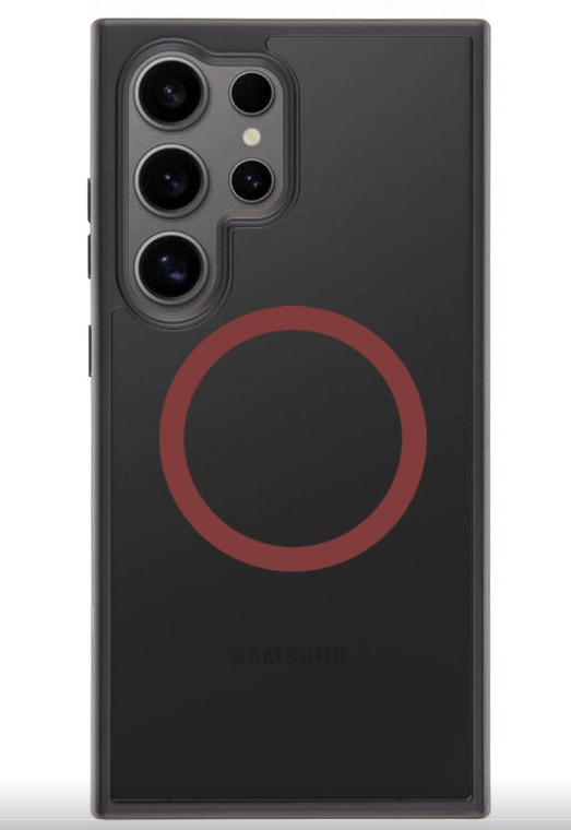 Ümbris Superstealth MagSafe Samsung S24 Ultra (punane/must)