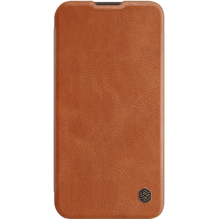 Ümbris Nillkin Qin Pro Leather iPhone 14 Pro (pruun)