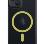 Ümbris Superstealth MagSafe iPhone 13/ iPhone 14 (must/kollane)