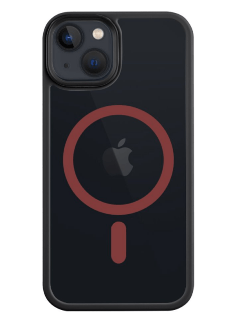 Ümbris Superstealth MagSafe iPhone 13 Pro (punane/must)