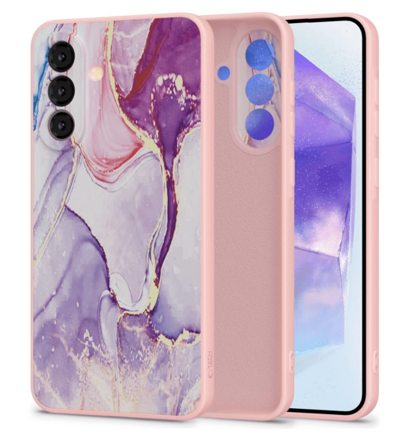 Ümbris Tech-Protect Icon Samsung A56 5G (roosa marmor)