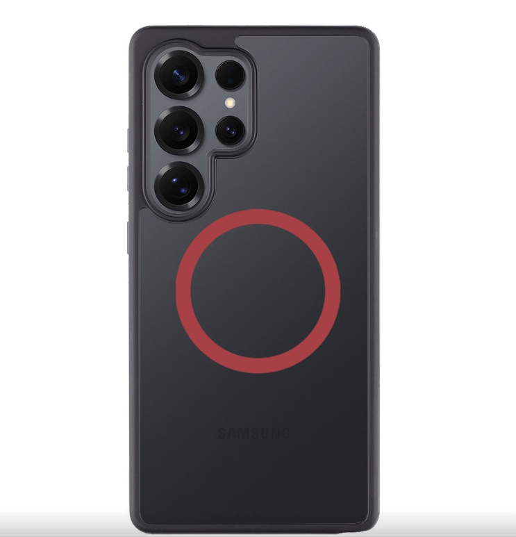 Ümbris Superstealth MagSafe Samsung S25 Ultra (punane/must)