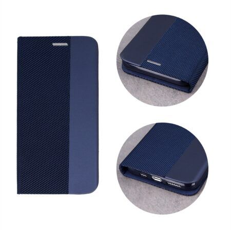 Ümbris kaanega Smart Senso Samsung A202 A20e (tumesinine)