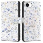 Ümbris Tech-Protect Wallet iPhone 16e (valge/lilled)