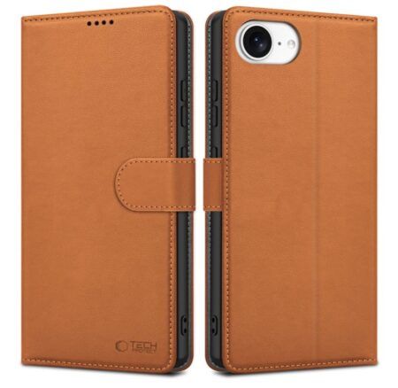 Ümbris Tech-Protect Wallet iPhone 16e (pruun)