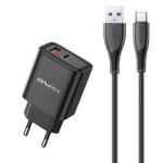 Charger Awei PD81T-EU 22.5W USB-A / USB-C + USB-A to USB-C 1m (must)