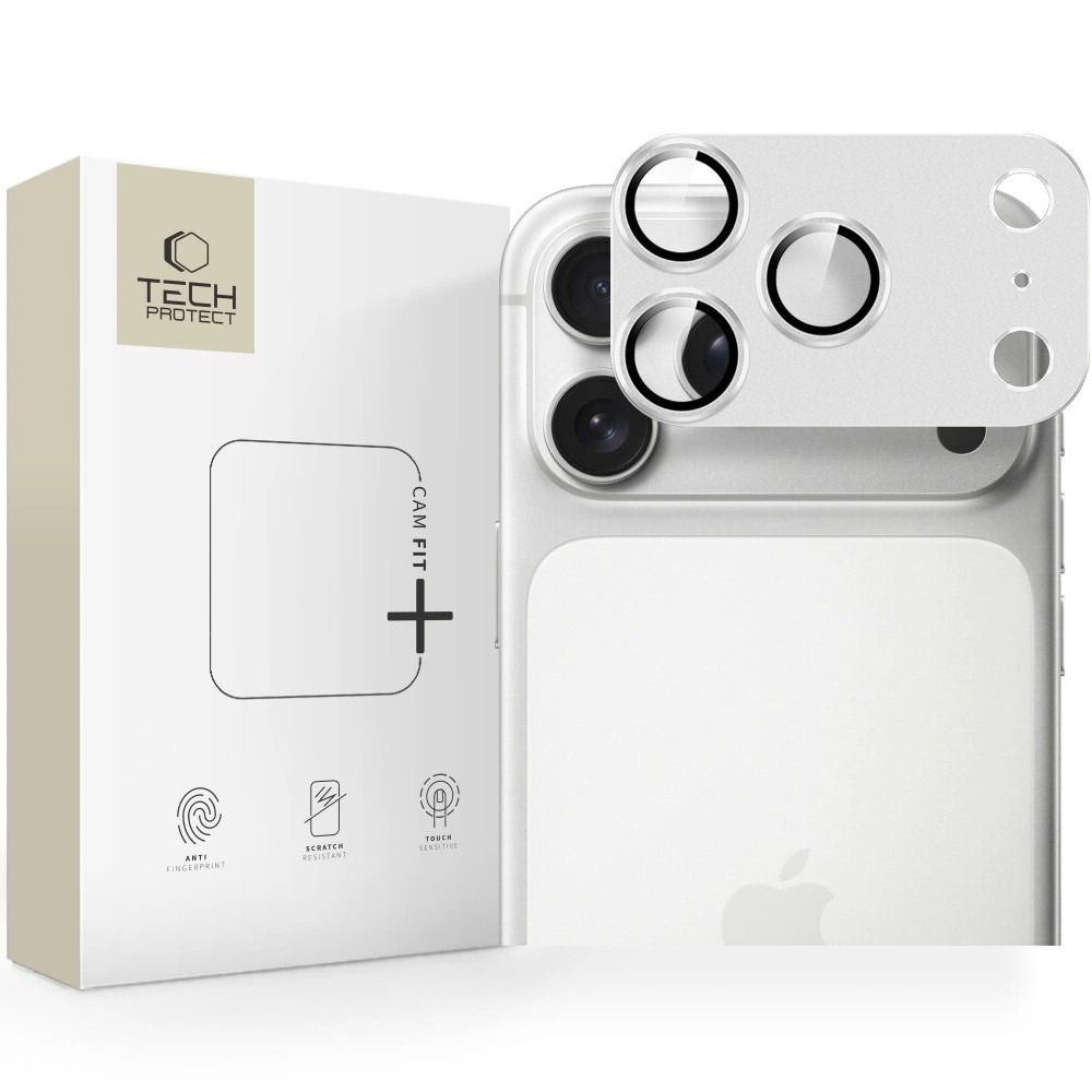 Kaitseklaas Tech-Protect CamFull Fit+ tagakaamerale iPhone 17 Pro Max (hõbe) Kaitseklaas Tech-Protect CamFull Fit+ tagakaamerale iPhone 17 Pro Max (hõbe)