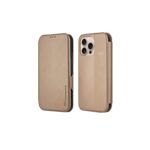Ümbris kaanega HDD Clasp Wallet Case iPhone 13/ iPhone 14 (kuldne)