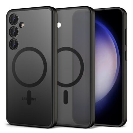 Ümbris Reach Matte MagSafe Samsung S25 Plus (läbipaistev / must)